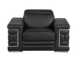 Top Grain Italian Leather Chair - Home Elegance USA