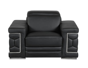 Top Grain Italian Leather Chair - Home Elegance USA