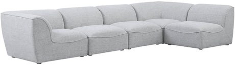 Miramar - Modular Sectional 5 Piece - Gray - Modern & Contemporary - Home Elegance USA