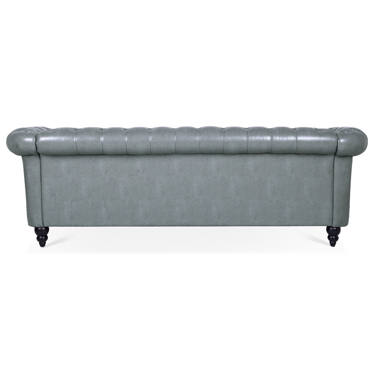 84.65" Rolled Arm Chesterfield 3 Seater Sofa. - W68061169 - image - 8