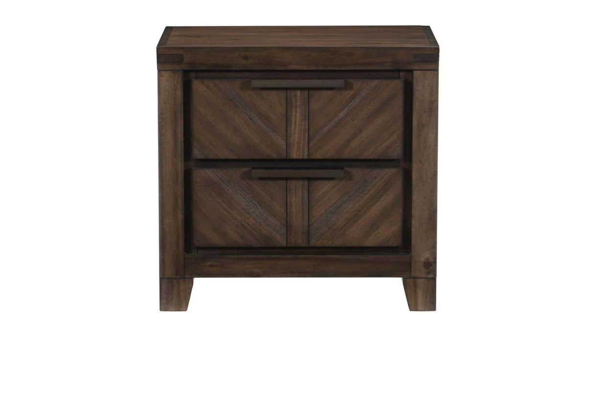 Homelegance - Parnell Night Stand In Distressed Espresso - 1648-4