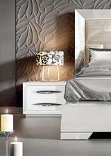 Esf Furniture - Carmen White Nightstand - Carmenn-Swhite