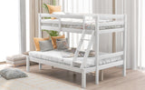 Twin over full bunk bed (White) ( old sku : WF193722AAK ） - Home Elegance USA