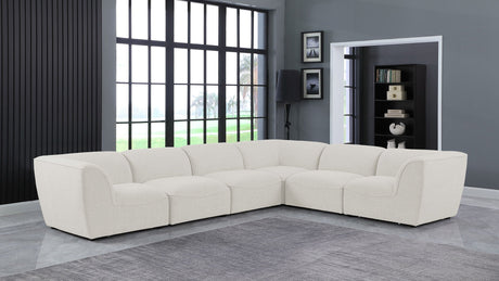 Miramar - Modular Sectional 6 Piece - Cream - Fabric - Home Elegance USA