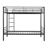 Twin Over Twin Metal Bunk Bed (Black) ( old sku: MF189201BAA ) - Home Elegance USA