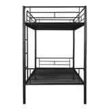 Twin Over Twin Metal Bunk Bed (Black) ( old sku: MF189201BAA ) - Home Elegance USA