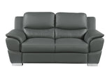 Genuine Leather Loveseat Home Elegance USA