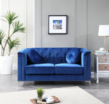 Glory Furniture Pompano G781A-L Loveseat ( 2 Boxes ) , NAVY BLUE Home Elegance USA