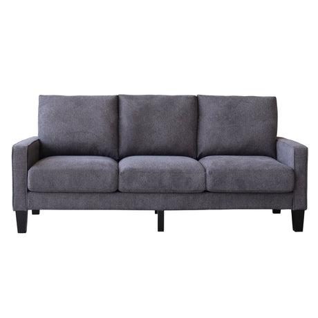 Modern Living Room Furniture Sofa in Dark Grey Fabric Home Elegance USA