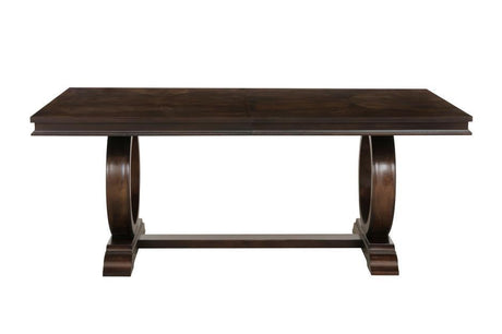 Oratorio Cherry Extendable Trestle Dining Table 5562-96 | Homelegance