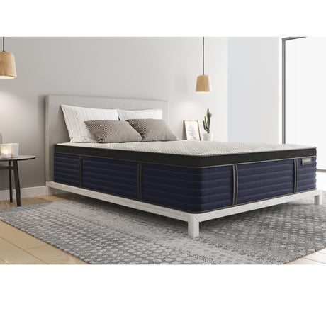 Cal King - Hughes Cool Latex Hybrid Euro - Top 14.5" - Firm Feel | Home Elegance USA