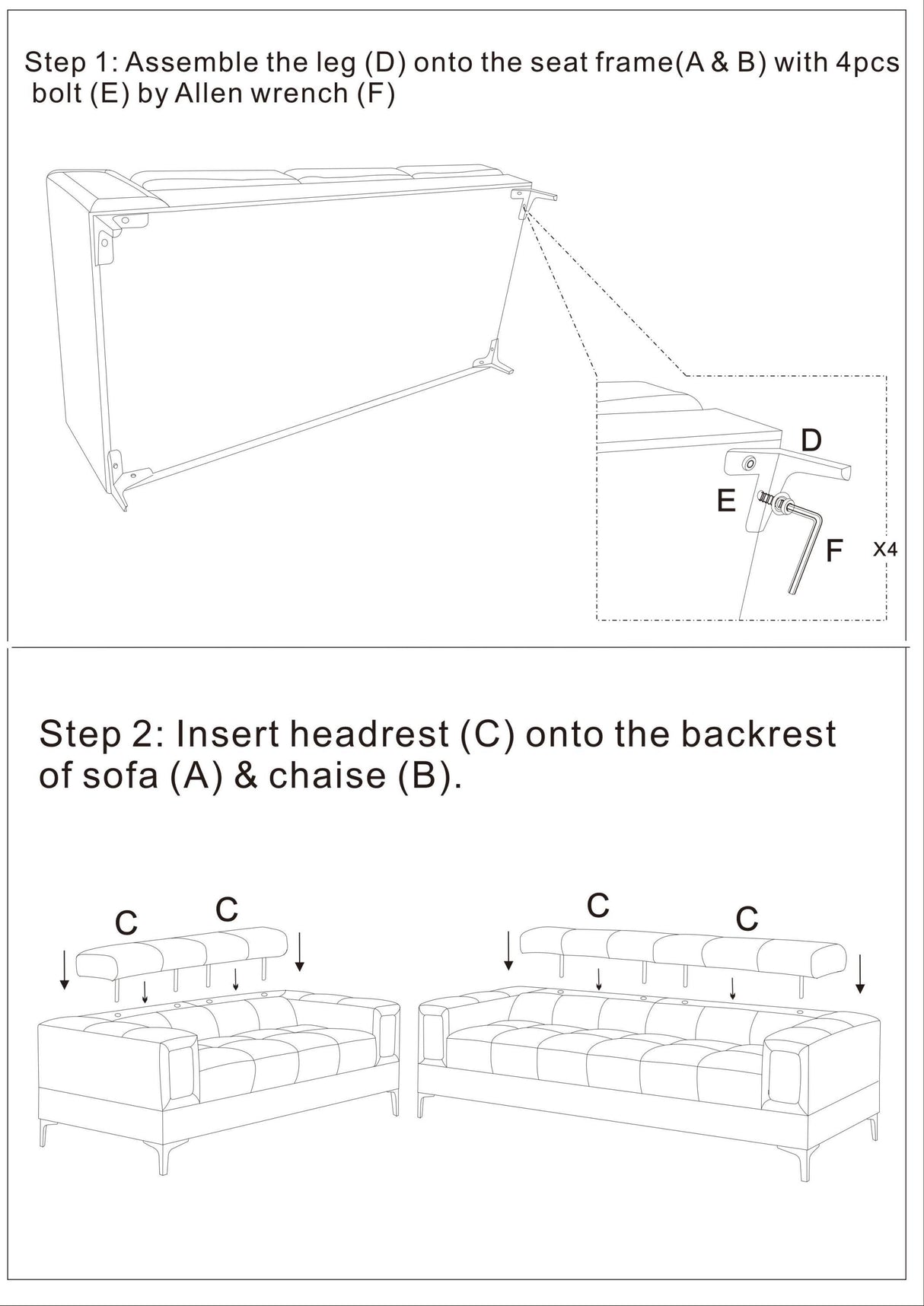 White Faux Leather Living Room 2pc Sofa set Sofa And Loveseat Furniture Couch Unique Design Metal Legs Adjustable Headrest Home Elegance USA