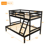 Twin over full bunk bed (Espresso) ( old sku: WF193722AAP ) - Home Elegance USA