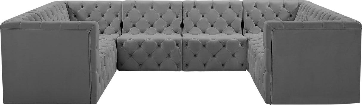 Tuft - Modular Sectional 8 Piece - Gray - Fabric - Home Elegance USA
