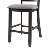TREXM Set of 4 Wooden Counter Height Dining Chair with Padded Chairs, Espresso - Home Elegance USA