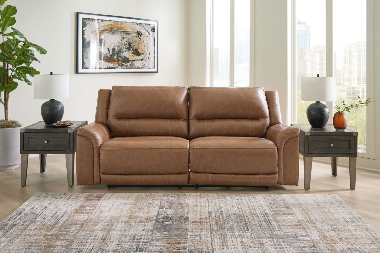 Trasimeno - Caramel - 2 Pc. - Power Reclining Sofa, Power Reclining Loveseat - Home Elegance USA