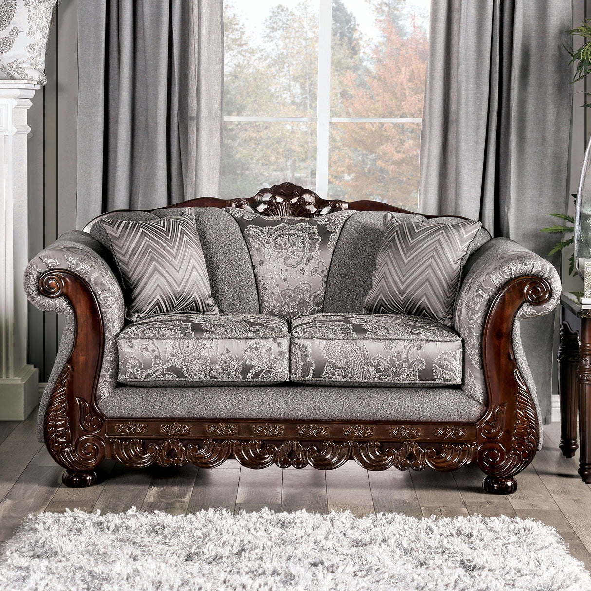 Newdale - Sofa & Loveseat - Gray - Home Elegance USA