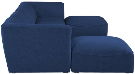 Miramar - Modular Sectional 6 Piece - Navy - Fabric - Modern & Contemporary - Home Elegance USA