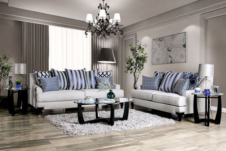 Sisseton - Sofa & Loveseat - Light Gray - Home Elegance USA