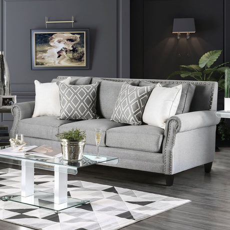 Giovanni - Sofa & Loveseat - Gray - Home Elegance USA