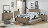 Vevey - Full Bed - Wire-Brushed Warm Gray - Home Elegance USA