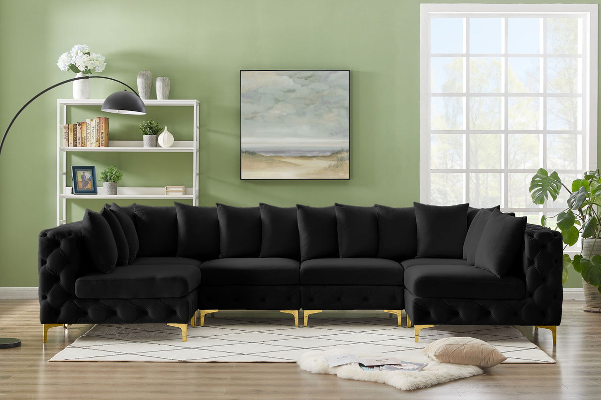 Tremblay - Modular Sectional 6 Piece - Black - Modern & Contemporary - Home Elegance USA