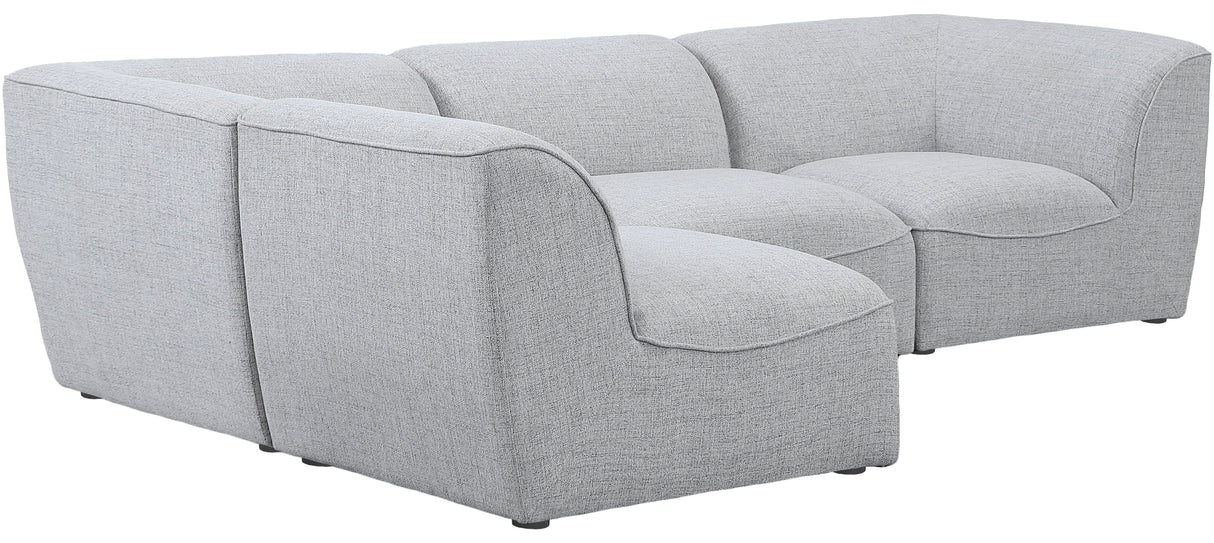 Miramar - Modular Sectional 4 Piece - Gray - Home Elegance USA