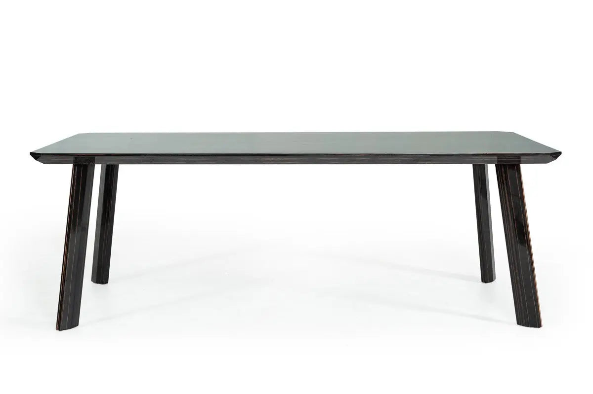 Vig Furniture - Modrest Chadwick Modern Ebony & Rosegold Dining Table - Vghb297T3-Ebn
