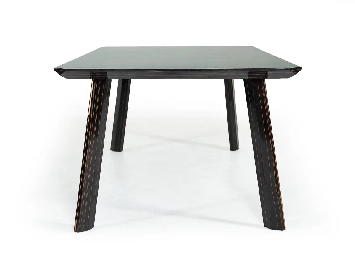 Vig Furniture - Modrest Chadwick Modern Ebony & Rosegold Dining Table - Vghb297T3-Ebn