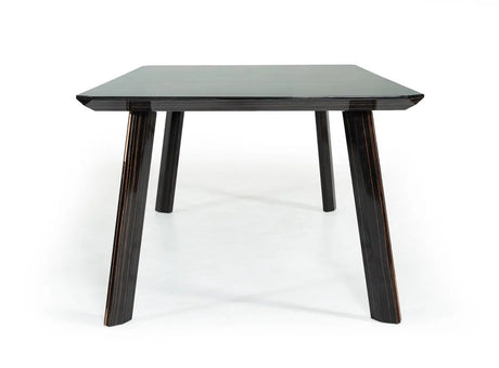 Modrest Chadwick Modern Ebony & Rosegold Dining Table Vghb297T3-Ebn