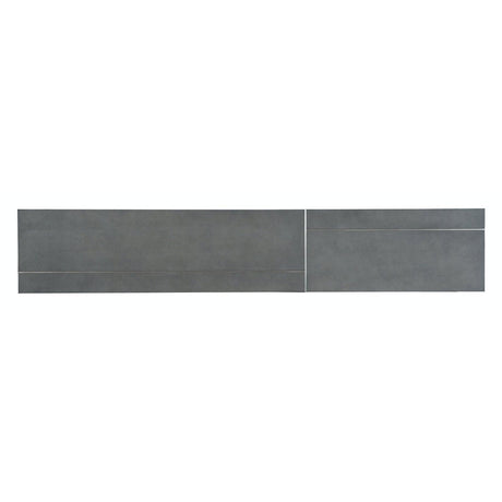 Chapman Mixed Media Console Table Gray Faux Shagreen – Hooker Furniture
