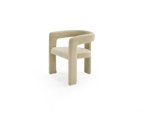 Vig Furniture Modrest Cherish - Modern Beige Fabric Dining Chair