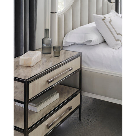 Caracole Classic Dual Impressions Nightstand - Home Elegance USA