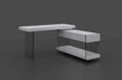 Cloud Modern Desk In White Gloss - 179921 | J&M