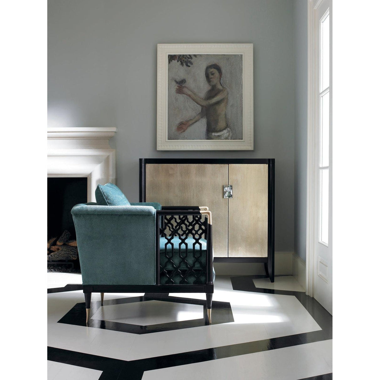 Caracole Lattice Entertain You Chair - Home Elegance USA