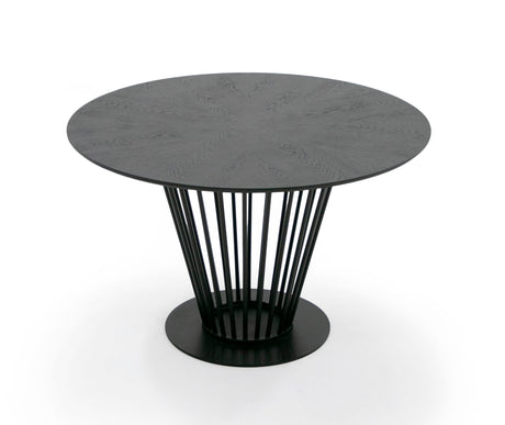 Vig Furniture Modrest Conroy - Modern Black Round Dining Table