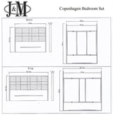 J&M Furniture - Copenhagen 5 Piece King Bedroom Set - 18777-E-5Set