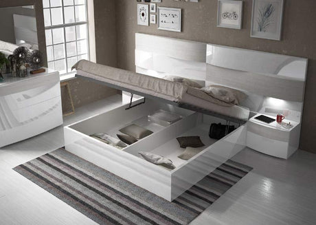 Esf Furniture - Cordoba King Storage Bed - Cordobabedstorageks