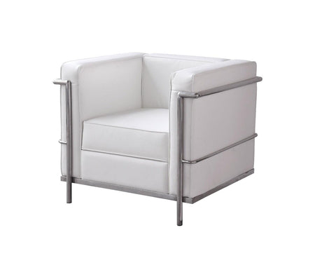 Cour 2 Piece Living Room Set In White - 176551-2Set | J&M