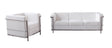Cour 2 Piece Living Room Set In White - 176551-2Set | J&M