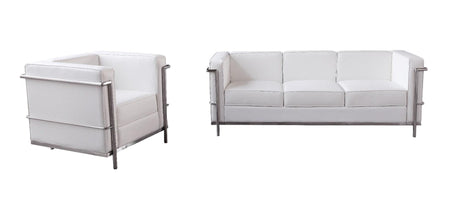 Cour Italian Leather Sofa In White - 176551-S-W | J&M