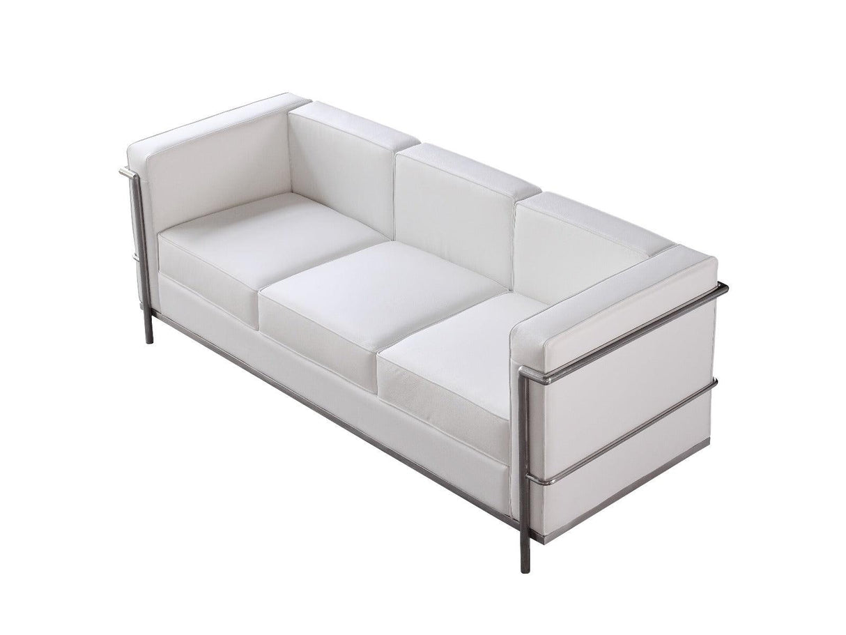 Cour 2 Piece Living Room Set In White - 176551 - 2Set | J&M | Home Elegance USA
