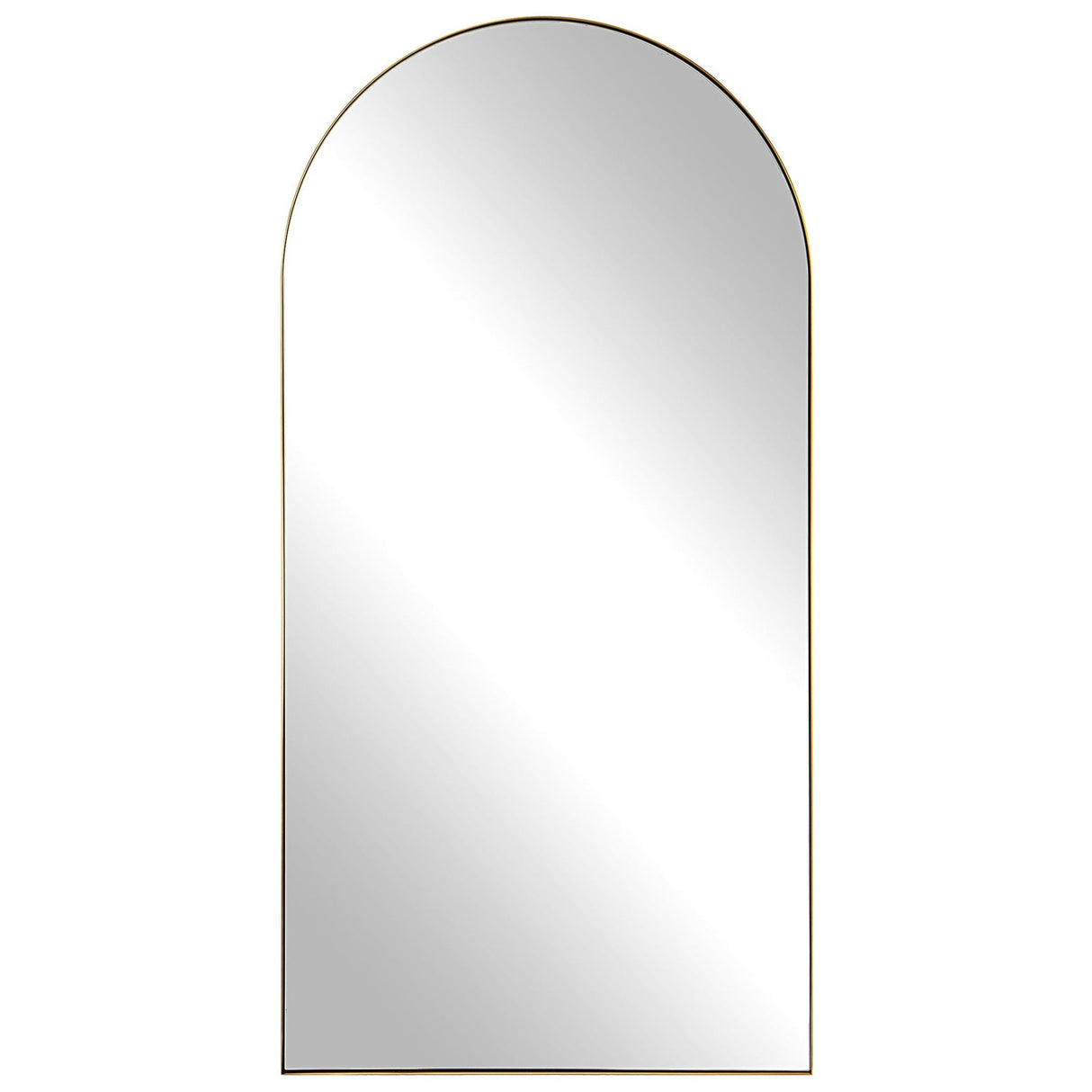 Crosley Antique Brass Arch Mirror | Uttermost