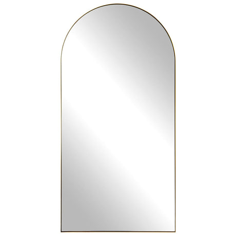 Crosley Antique Brass Arch Mirror | Uttermost