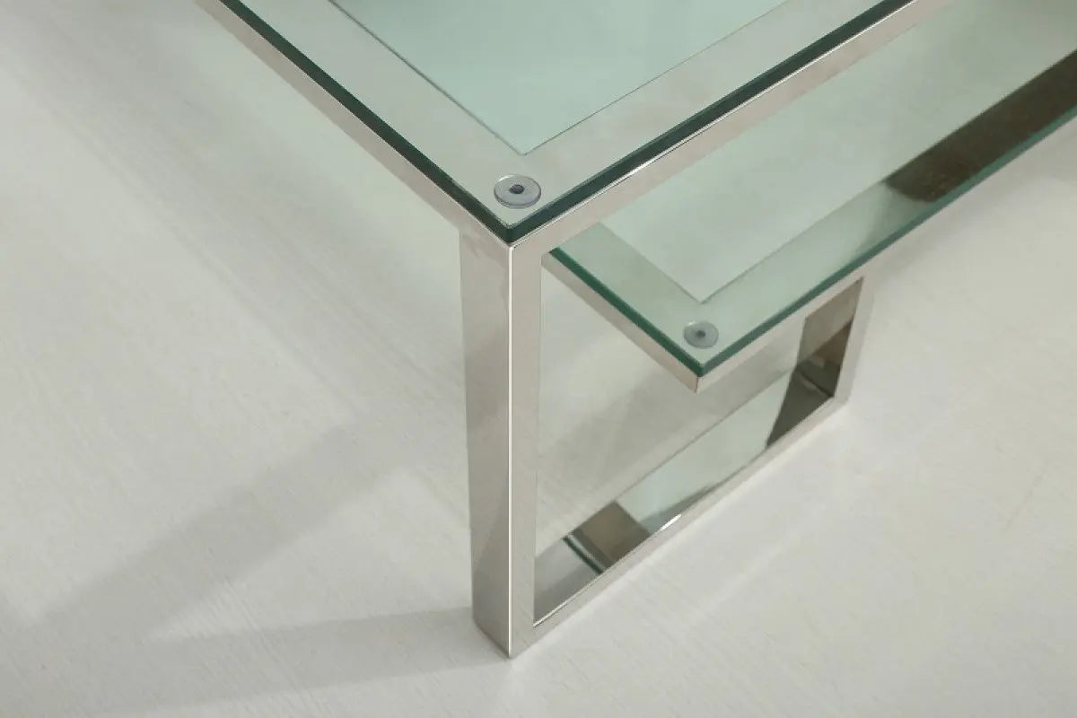 Vig Furniture - Modrest Topaz Modern Glass Coffee Table - Vgvcct888Vg