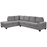 Orisfur. Modern Sectional Sofa with Reversible Chaise, L Shaped  Couch Set with Storage Ottoman and Two Cup Holders for Living Room - Home Elegance USA