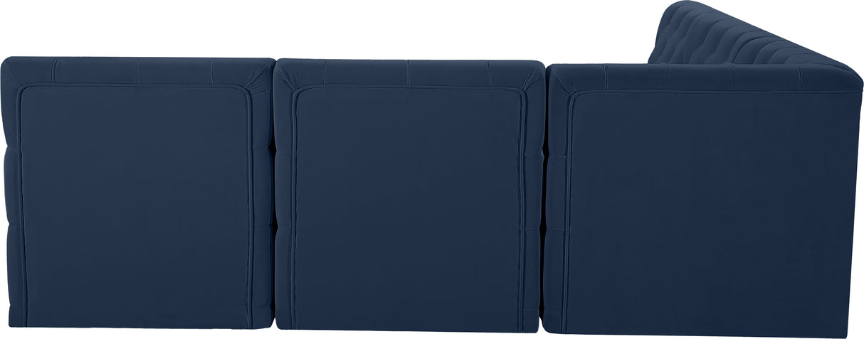 Tuft - Modular Sectional 5 Piece - Navy - Modern & Contemporary - Home Elegance USA