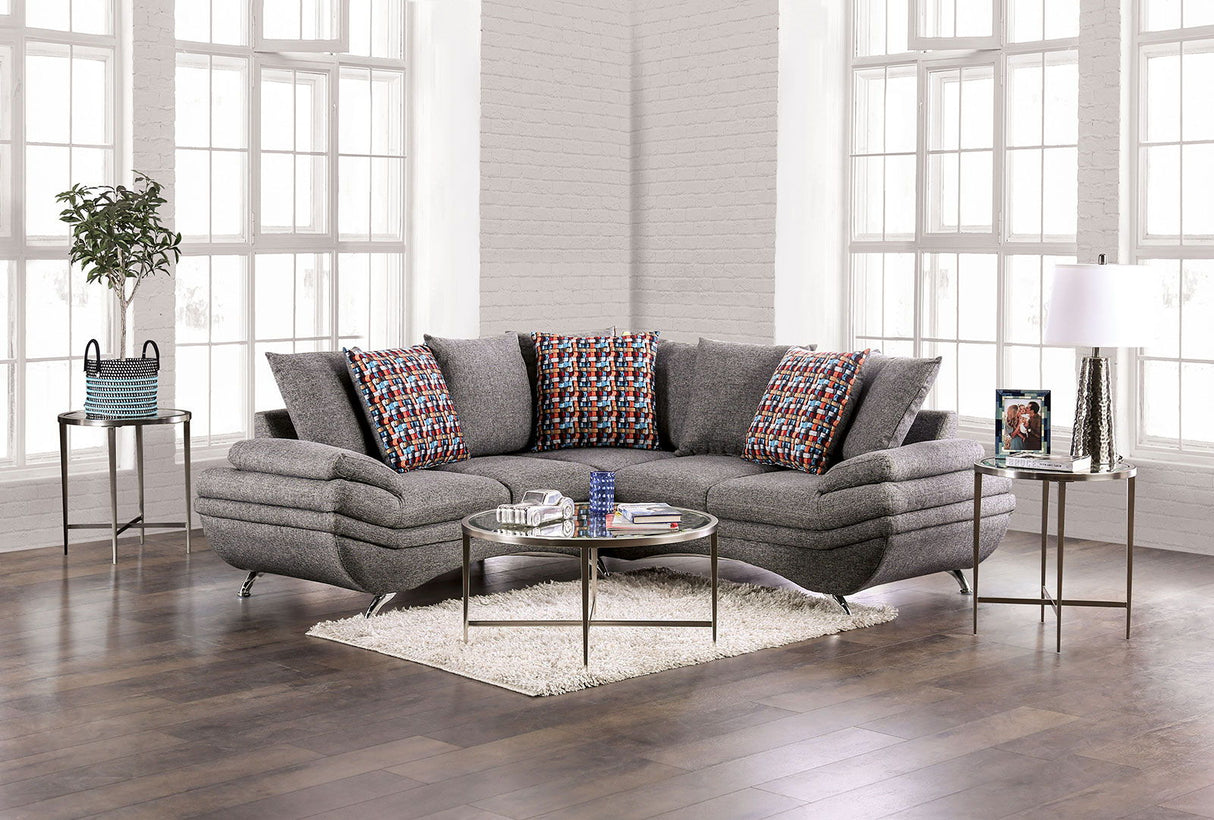 Reinach - Sectional - Gray - Home Elegance USA