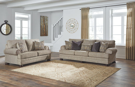 Kananwood - Oatmeal - 4 Pc. - Sofa, Loveseat, Chair And A Half, Ottoman - Home Elegance USA