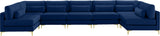 Julia - Modular Sectional 7 Piece - Navy - Home Elegance USA